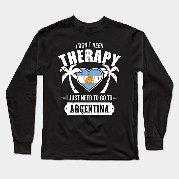 Argentina therapy Long Sleeve T-Shirt by Designzz